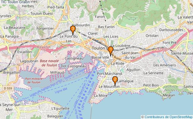plan TIC Toulon Associations TIC Toulon : 4 associations