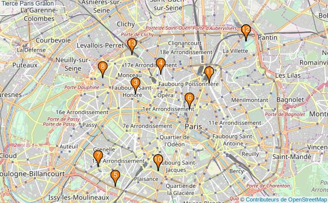 plan Tierce Paris Associations tierce Paris : 16 associations