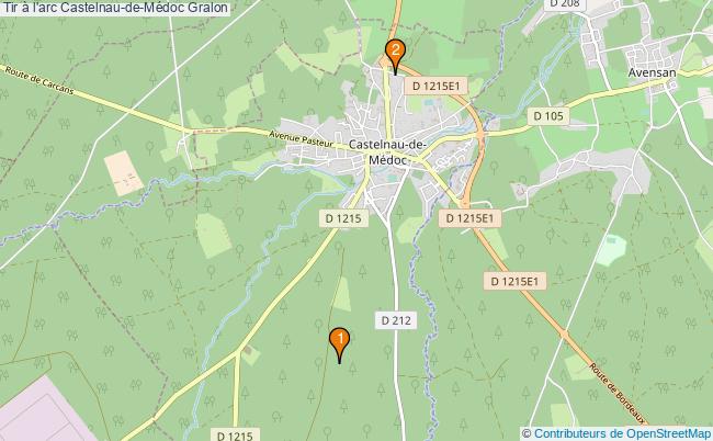 plan Tir à l'arc Castelnau-de-Médoc Associations tir à l'arc Castelnau-de-Médoc : 2 associations