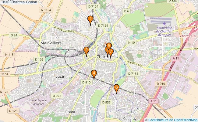 plan Tissu Chartres Associations tissu Chartres : 8 associations