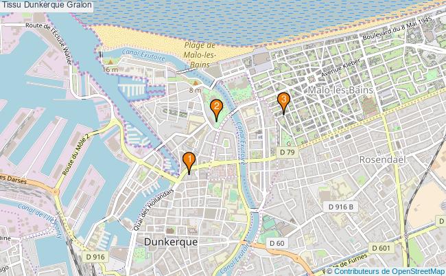 plan Tissu Dunkerque Associations tissu Dunkerque : 3 associations