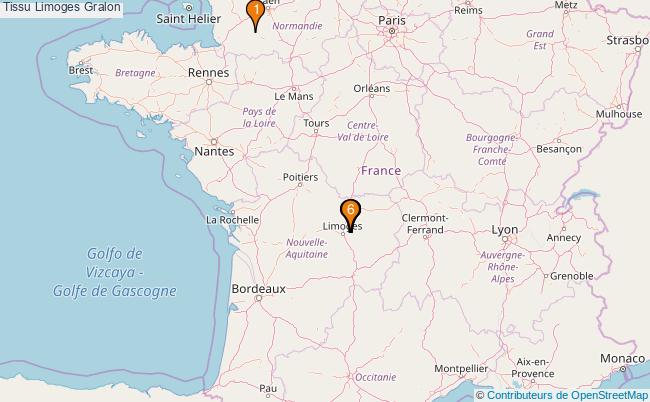 plan Tissu Limoges Associations tissu Limoges : 6 associations