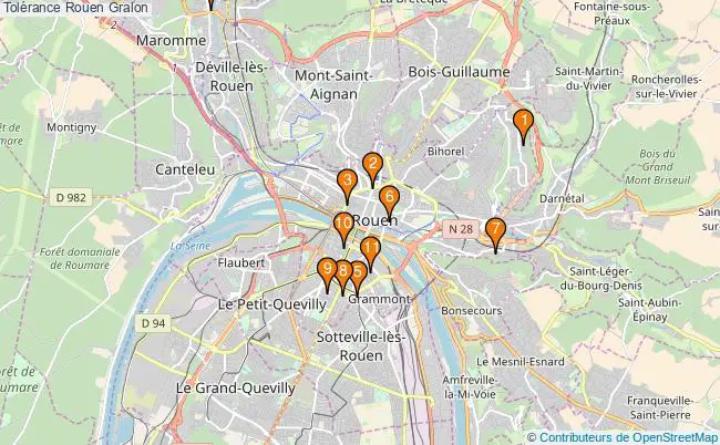 plan Tolérance Rouen Associations tolérance Rouen : 15 associations