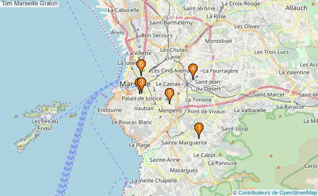 plan Tom Marseille Associations Tom Marseille : 6 associations