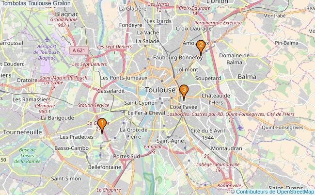 plan Tombolas Toulouse Associations tombolas Toulouse : 3 associations