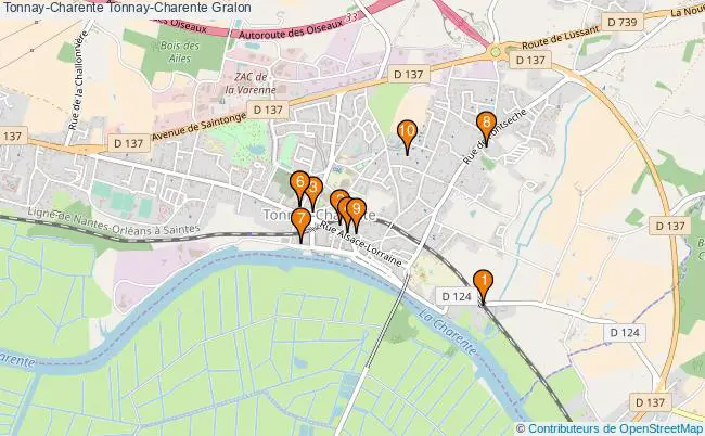 plan Tonnay-Charente Tonnay-Charente Associations Tonnay-Charente Tonnay-Charente : 9 associations