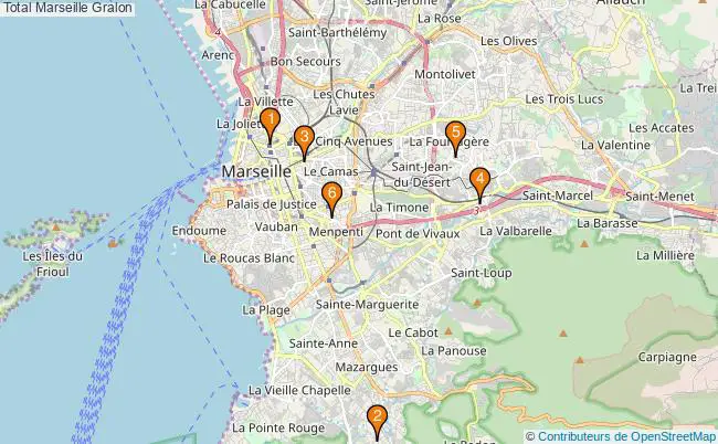 plan Total Marseille Associations Total Marseille : 7 associations