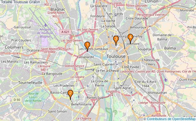 plan Totalité Toulouse Associations Totalité Toulouse : 4 associations