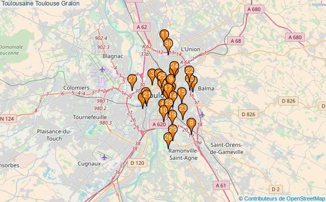 plan Toulousaine Toulouse Associations toulousaine Toulouse : 149 associations