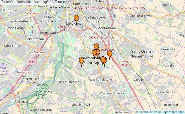 plan Toulouse Ramonville-Saint-Agne Associations Toulouse Ramonville-Saint-Agne : 8 associations