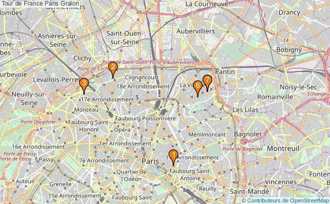 plan Tour de France Paris Associations Tour de France Paris : 9 associations