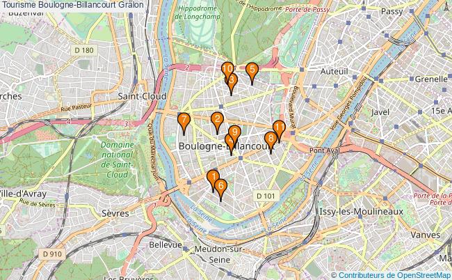 plan Tourisme Boulogne-Billancourt Associations Tourisme Boulogne-Billancourt : 12 associations
