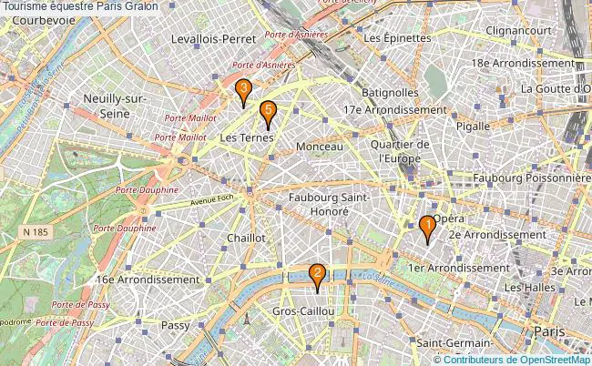 plan Tourisme équestre Paris Associations Tourisme équestre Paris : 5 associations