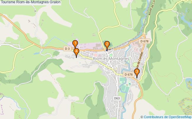 plan Tourisme Riom-ès-Montagnes Associations Tourisme Riom-ès-Montagnes : 3 associations
