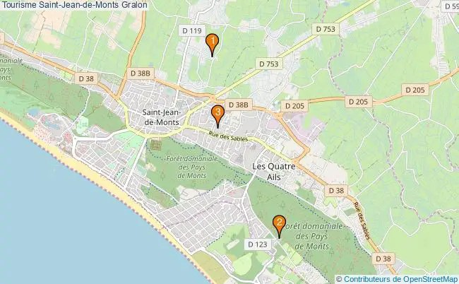 plan Tourisme Saint-Jean-de-Monts Associations Tourisme Saint-Jean-de-Monts : 4 associations
