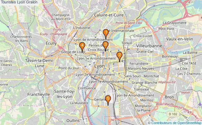 plan Touristes Lyon Associations Touristes Lyon : 5 associations