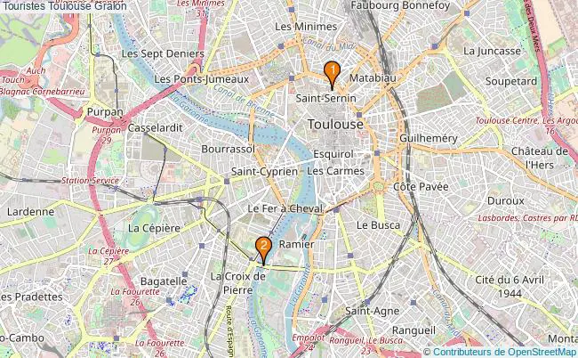 plan Touristes Toulouse Associations Touristes Toulouse : 4 associations