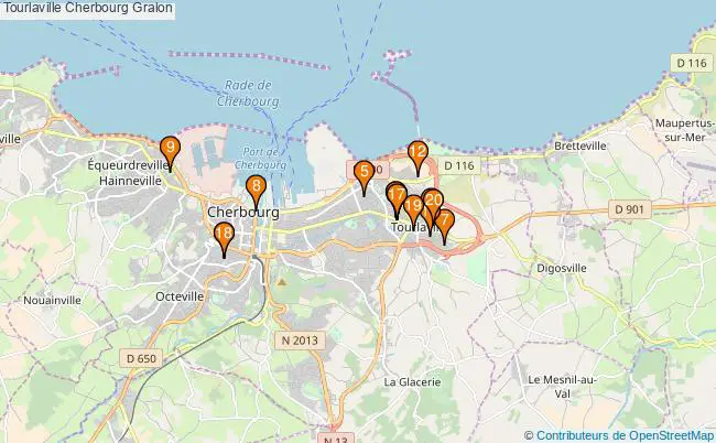 plan Tourlaville Cherbourg Associations Tourlaville Cherbourg : 21 associations