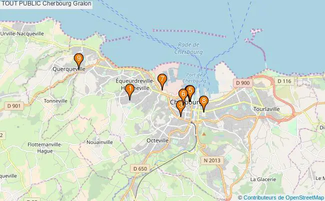 plan TOUT PUBLIC Cherbourg Associations TOUT PUBLIC Cherbourg : 10 associations
