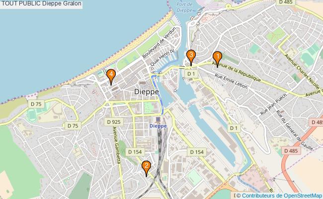 plan TOUT PUBLIC Dieppe Associations TOUT PUBLIC Dieppe : 6 associations