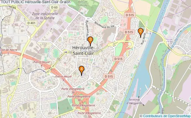 plan TOUT PUBLIC Hérouville-Saint-Clair Associations TOUT PUBLIC Hérouville-Saint-Clair : 3 associations