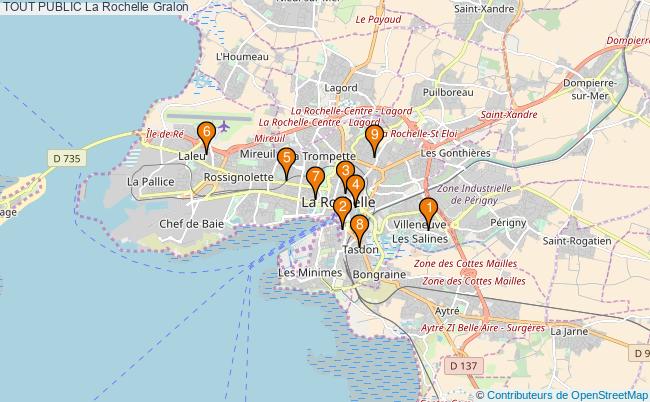 plan TOUT PUBLIC La Rochelle Associations TOUT PUBLIC La Rochelle : 10 associations
