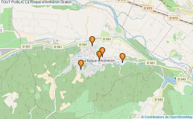 plan TOUT PUBLIC La Roque-d'Anthéron Associations TOUT PUBLIC La Roque-d'Anthéron : 5 associations