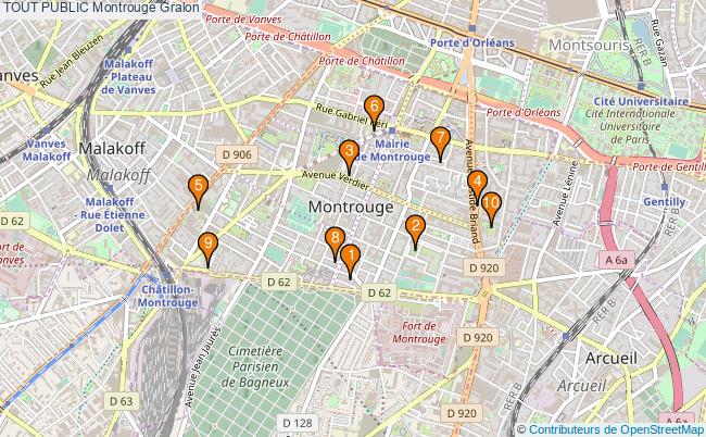 plan TOUT PUBLIC Montrouge Associations TOUT PUBLIC Montrouge : 10 associations