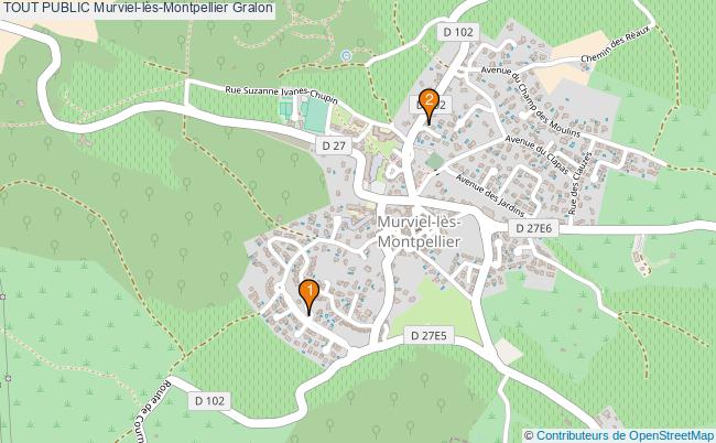 plan TOUT PUBLIC Murviel-lès-Montpellier Associations TOUT PUBLIC Murviel-lès-Montpellier : 3 associations
