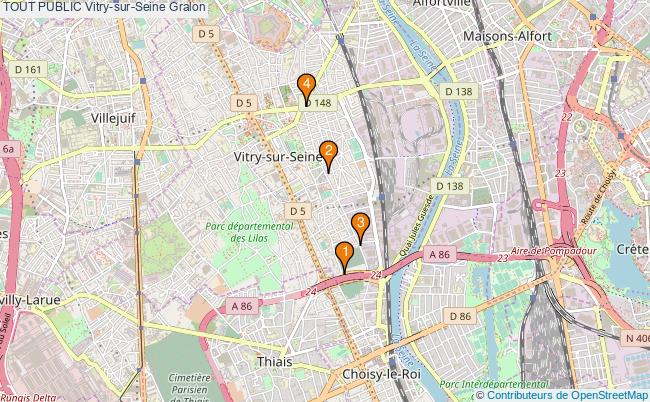 plan TOUT PUBLIC Vitry-sur-Seine Associations TOUT PUBLIC Vitry-sur-Seine : 6 associations