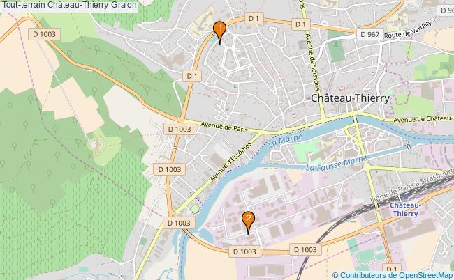 plan Tout-terrain Château-Thierry Associations tout-terrain Château-Thierry : 2 associations