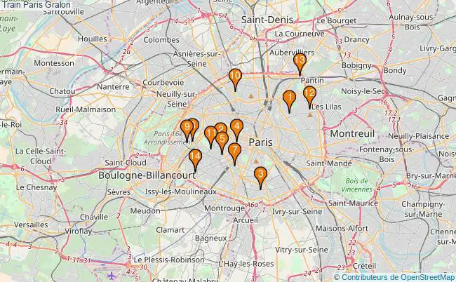 plan Train Paris Associations Train Paris : 18 associations