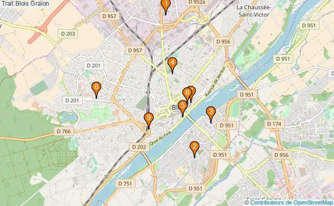 plan Trait Blois Associations Trait Blois : 9 associations