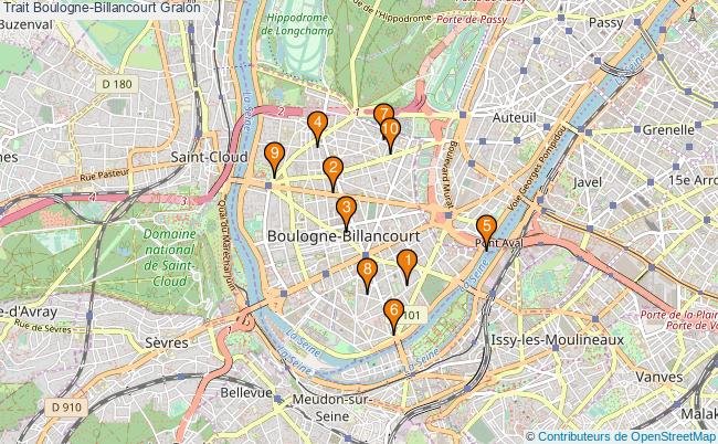 plan Trait Boulogne-Billancourt Associations Trait Boulogne-Billancourt : 10 associations