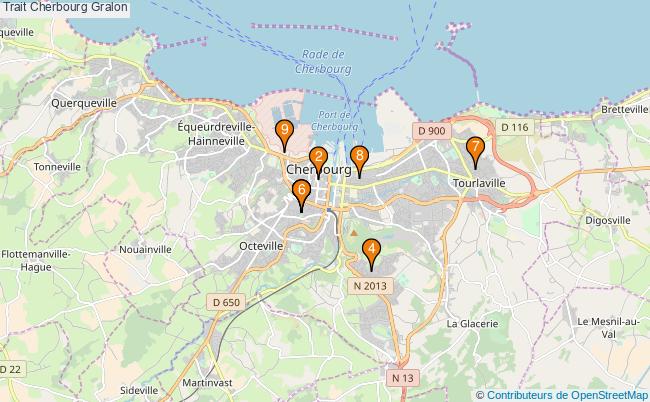 plan Trait Cherbourg Associations Trait Cherbourg : 8 associations