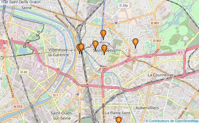 plan Trait Saint-Denis Associations Trait Saint-Denis : 7 associations
