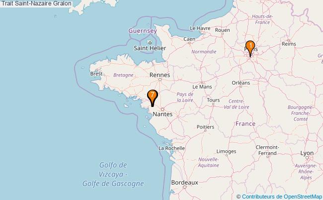 plan Trait Saint-Nazaire Associations Trait Saint-Nazaire : 8 associations