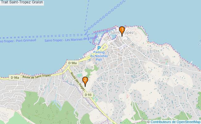 plan Trait Saint-Tropez Associations Trait Saint-Tropez : 2 associations