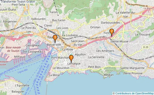plan Transformer Toulon Associations Transformer Toulon : 3 associations