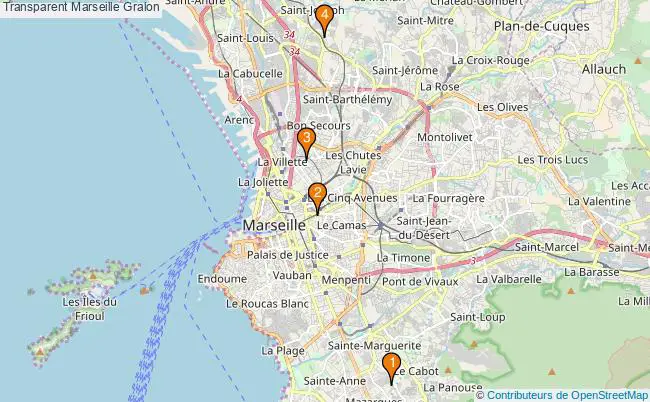 plan Transparent Marseille Associations Transparent Marseille : 9 associations