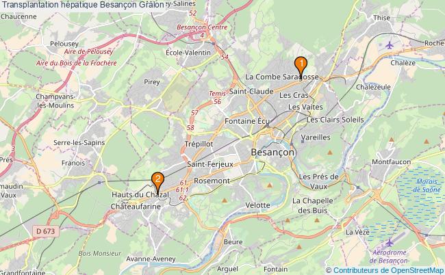 plan Transplantation hépatique Besançon Associations transplantation hépatique Besançon : 2 associations