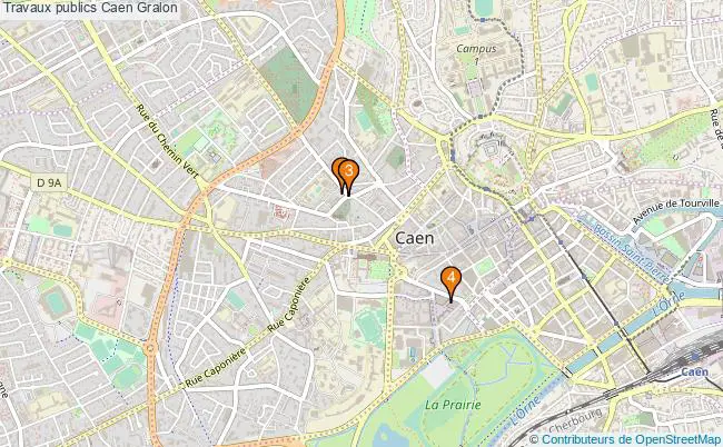 plan Travaux publics Caen Associations travaux publics Caen : 4 associations