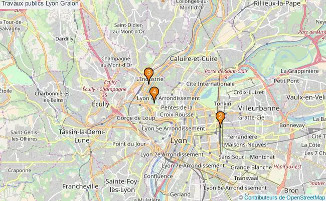 plan Travaux publics Lyon Associations travaux publics Lyon : 5 associations