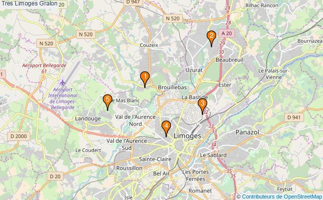 plan Tres Limoges Associations tres Limoges : 5 associations