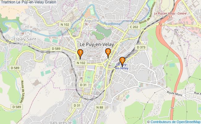 plan Triathlon Le Puy-en-Velay Associations triathlon Le Puy-en-Velay : 3 associations