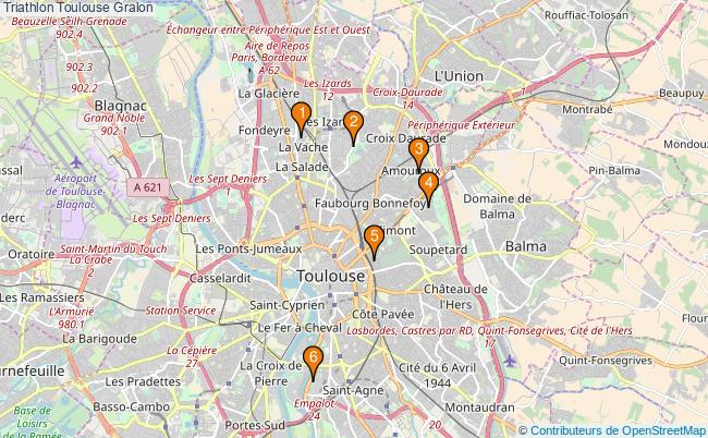 plan Triathlon Toulouse Associations triathlon Toulouse : 10 associations