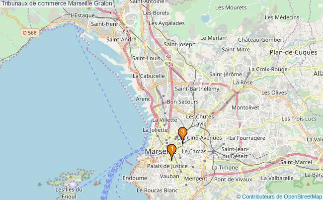 plan Tribunaux de commerce Marseille Associations tribunaux de commerce Marseille : 2 associations