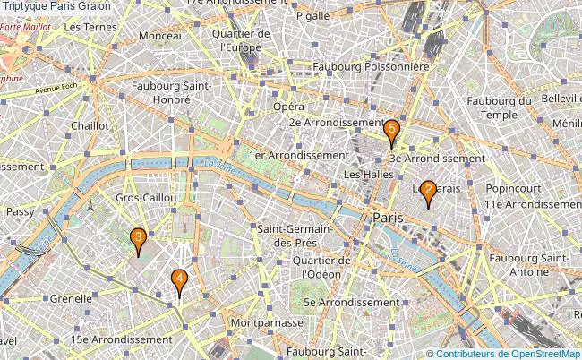 plan Triptyque Paris Associations triptyque Paris : 5 associations
