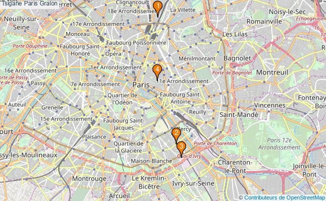 plan Tsigane Paris Associations tsigane Paris : 4 associations