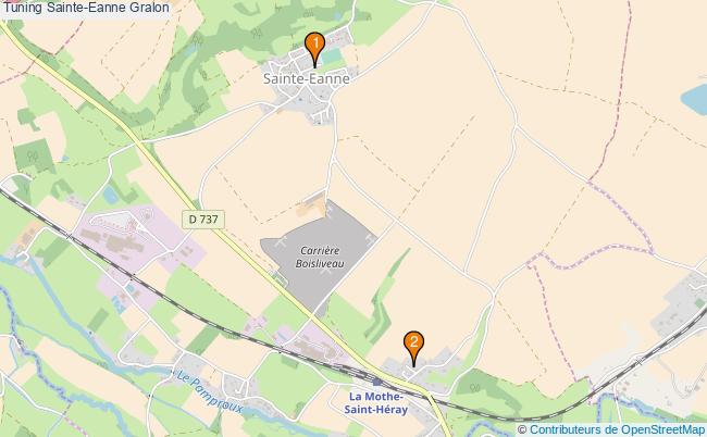 plan Tuning Sainte-Eanne Associations tuning Sainte-Eanne : 2 associations